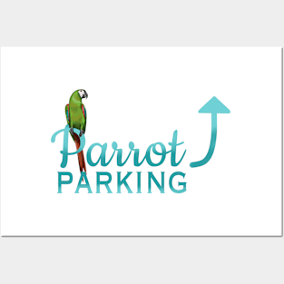 Parrot Parking - Severe Macaw Posters and Art